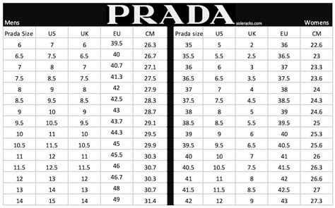 prada shoe size conversion chart|Prada sneaker size chart.